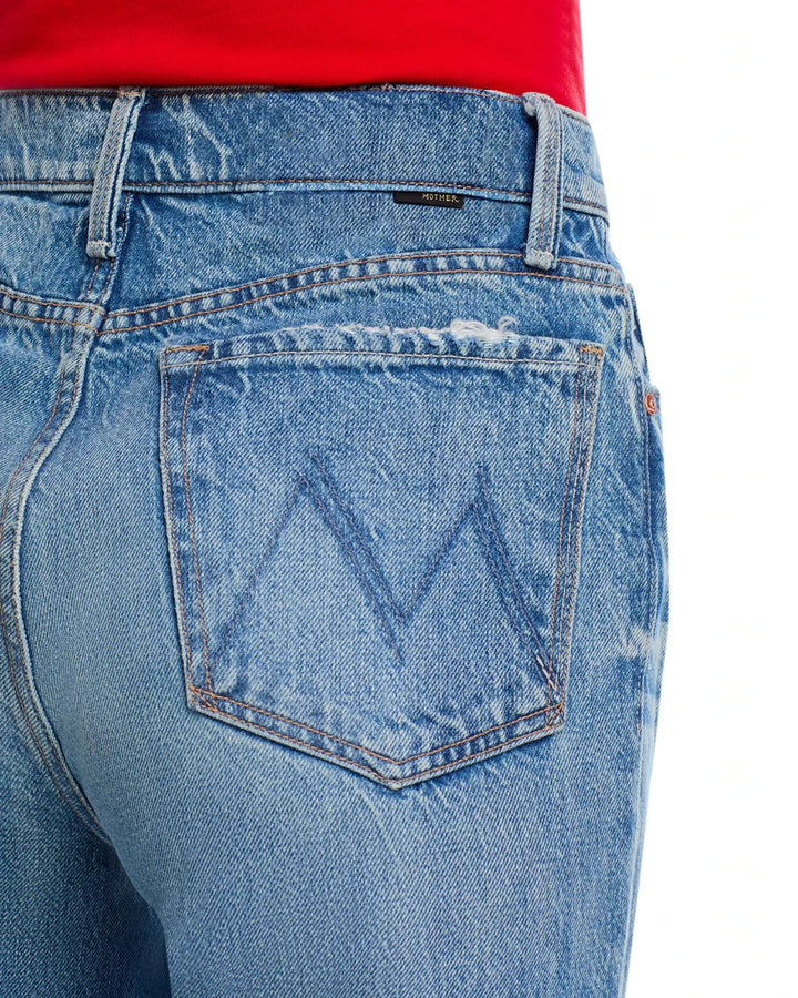 MOTHER The Rambler Sneak High Rise Wide Straight Jeans MSRP $350