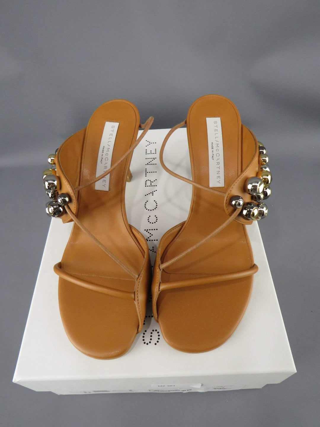 Stella McCartney Women's Stella 100 Studded Open Toe Pumps M2 361