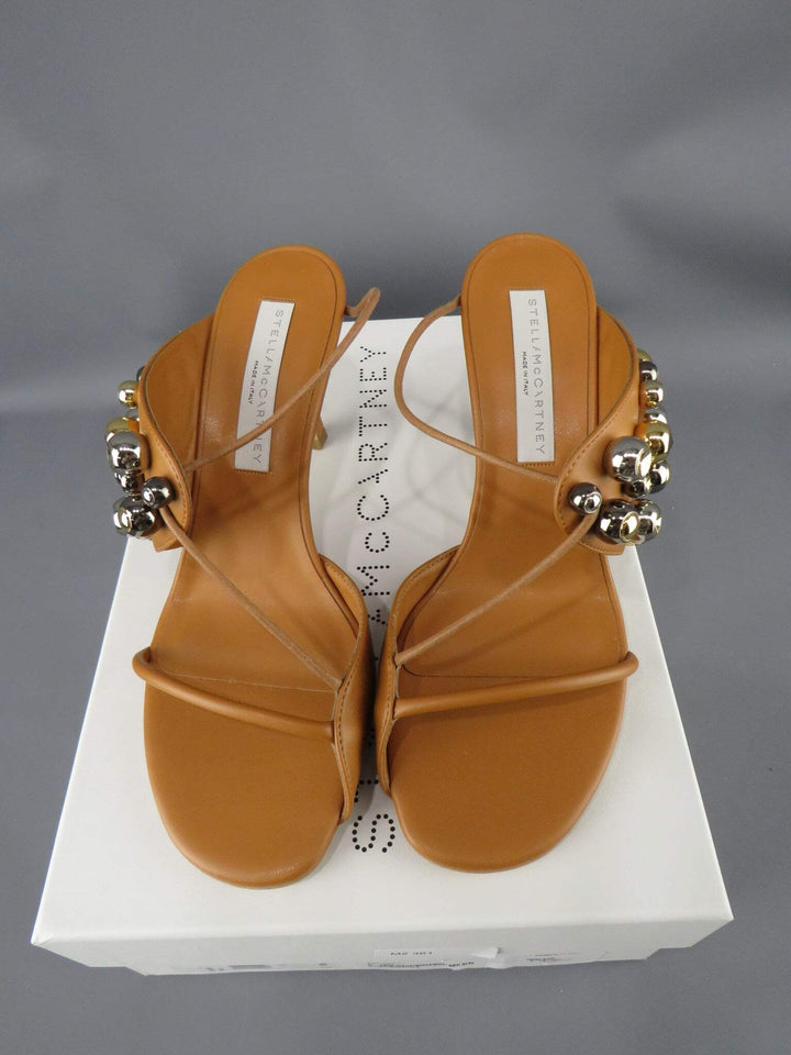 Stella McCartney Women's Stella 100 Studded Open Toe Pumps M2 361