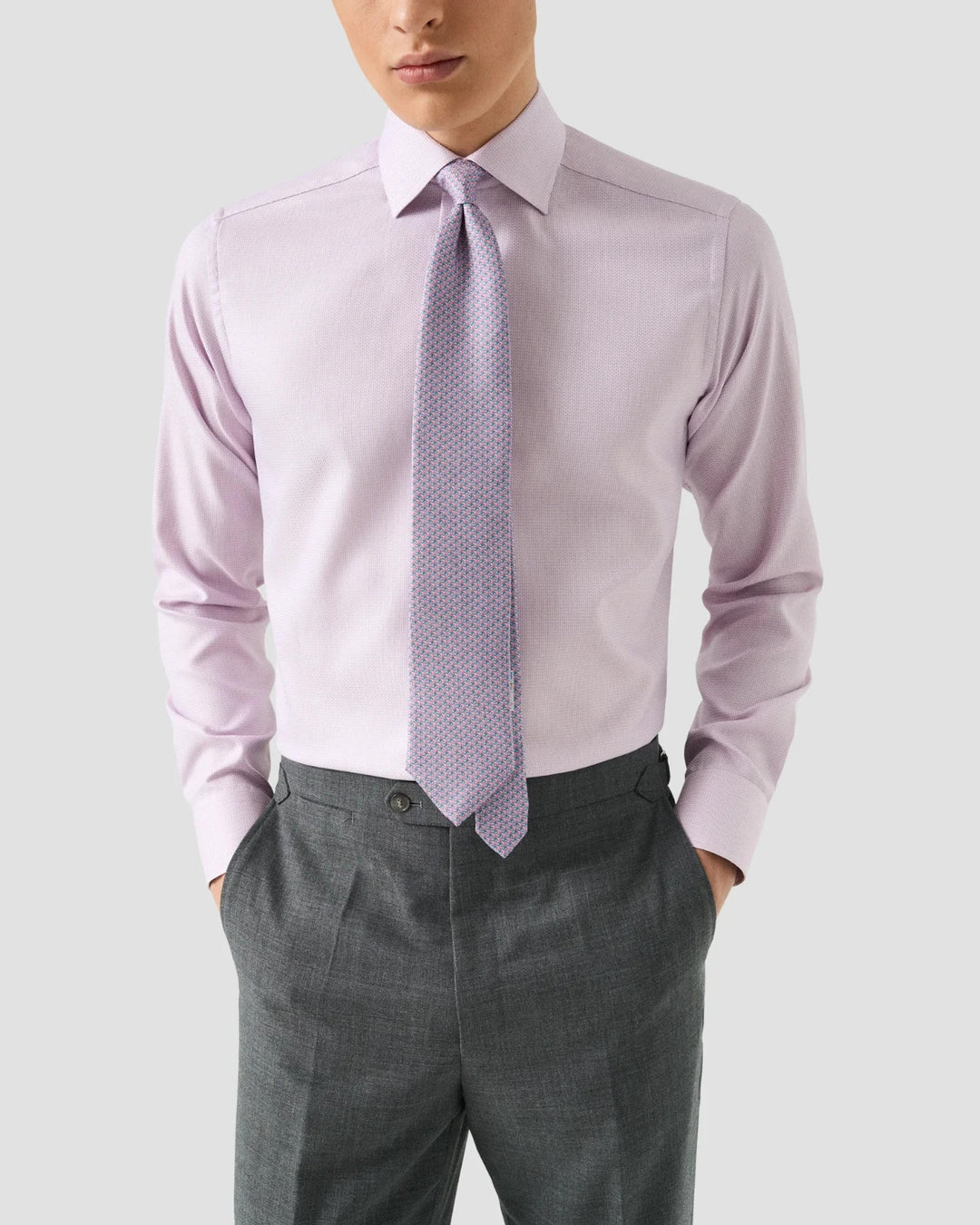 Eton Men's Signature Herringbone Dobby Contemporary-Fit Dress Shirt MSRP $270