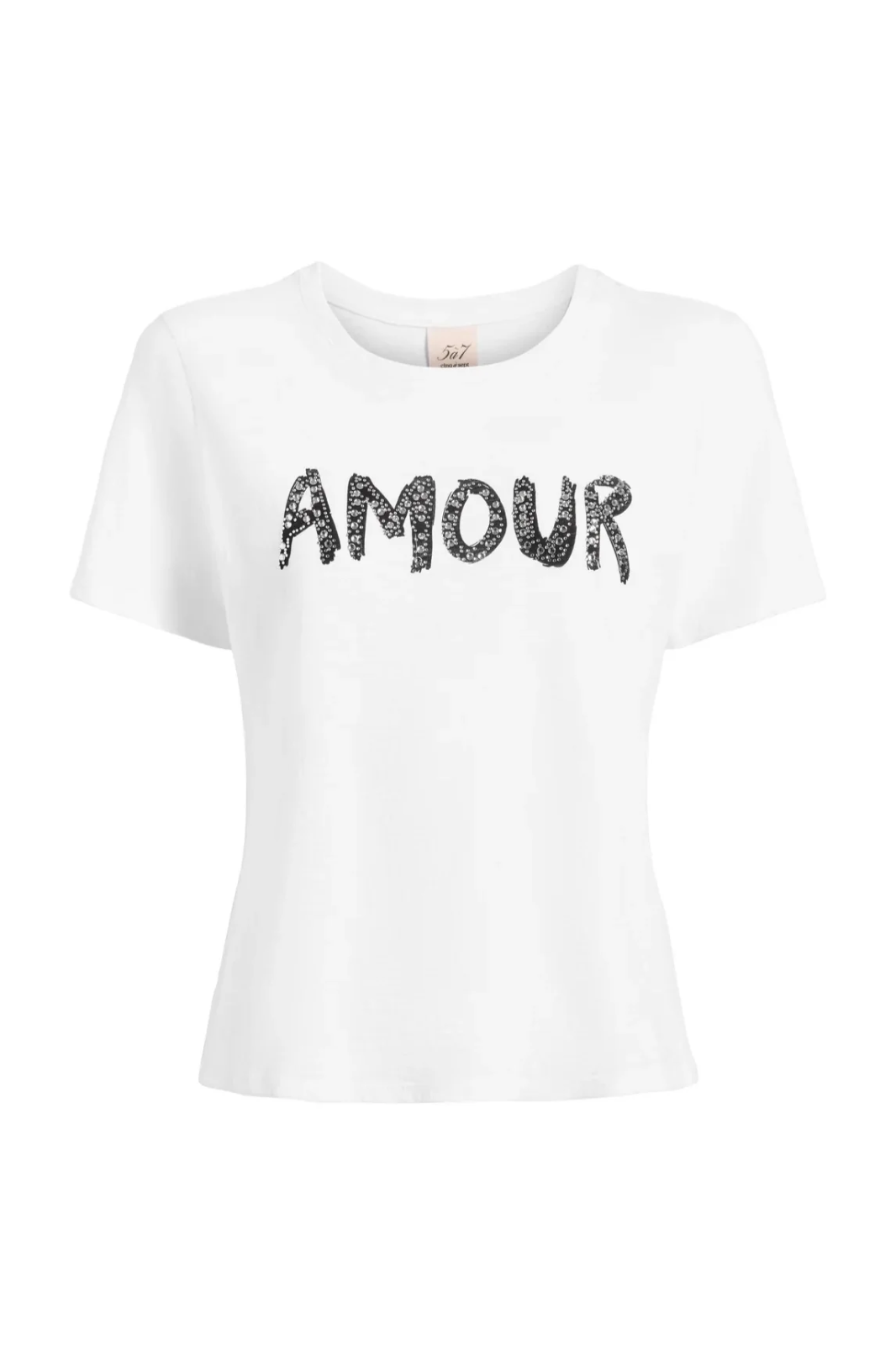 Cinq à Sept Rhinestone Amour Tee MSRP $165