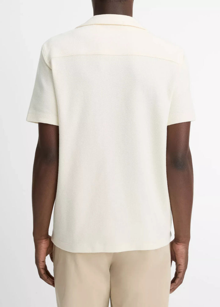 Vince Cotton Bouclé Cabana Shirt MSRP $195