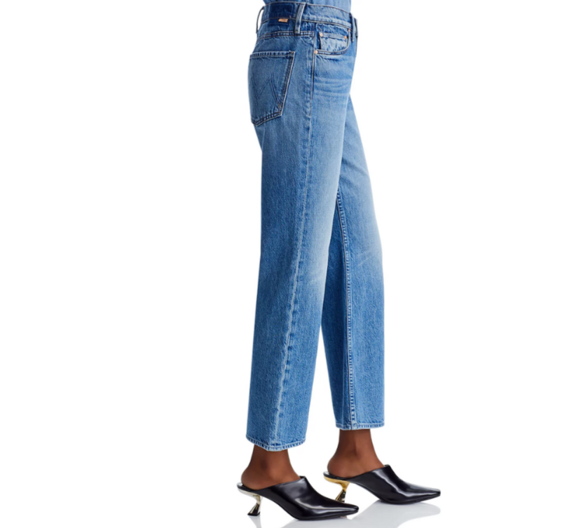 MOTHER The Bookie Flooded Wide Leg Jeans MSRP $268