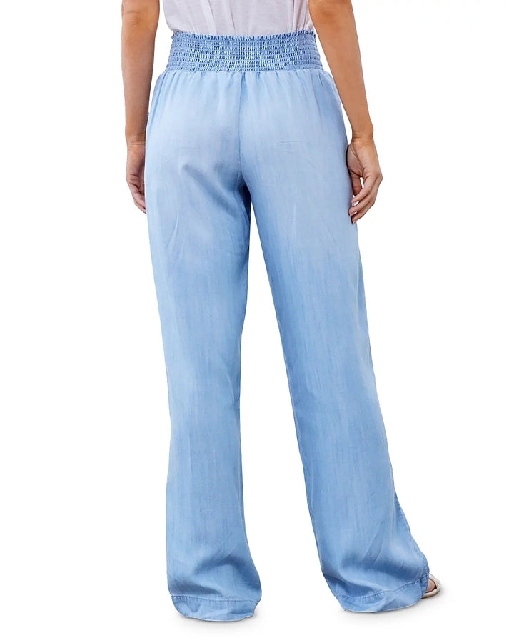 Bella Dahl Smocked Waist Wide Leg Pants MSRP $150