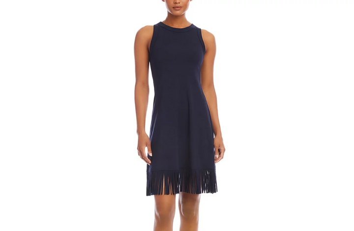 Karen Kane Fringe Hem Dress MSRP $118