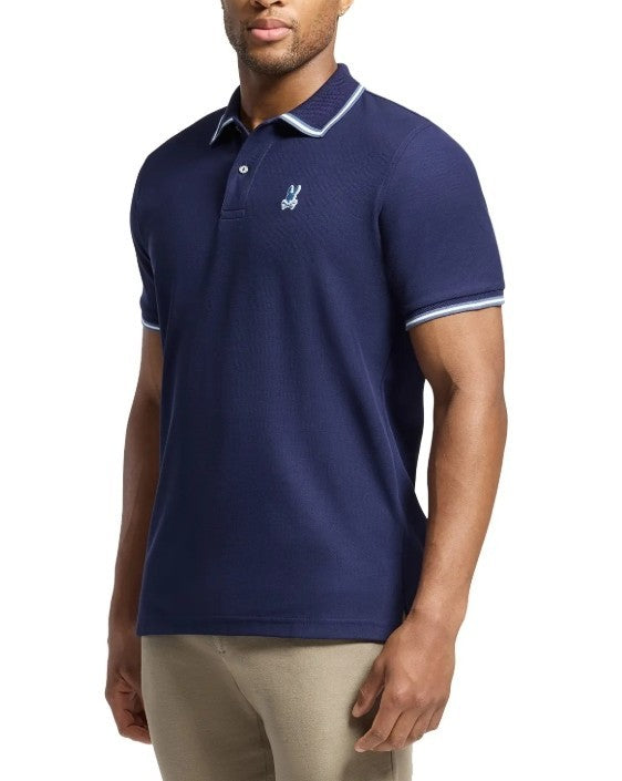 Psycho Bunny Foxton Pima Cotton Piqué Tipped Polo MSRP $108