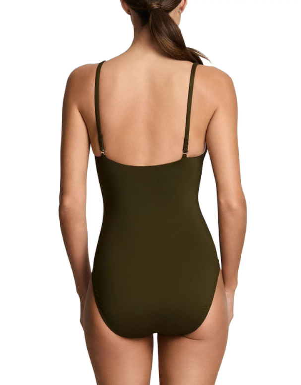Lauren Ralph Lauren Tall Triangle One Piece Swimsuit MSRP $145