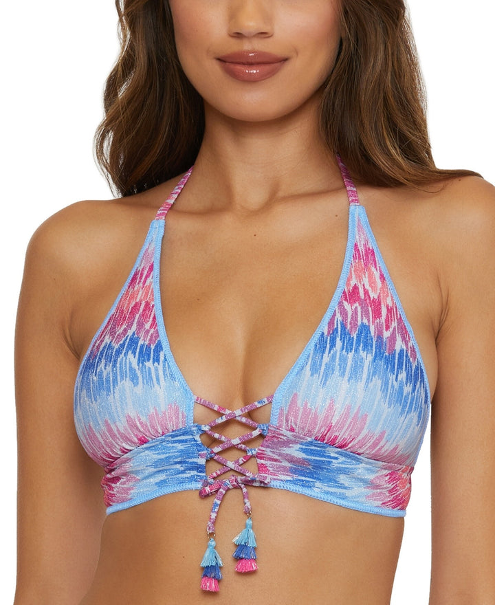 Becca Joshua Tree Halter Bikini Top MSRP $88 # U5 486 NEW