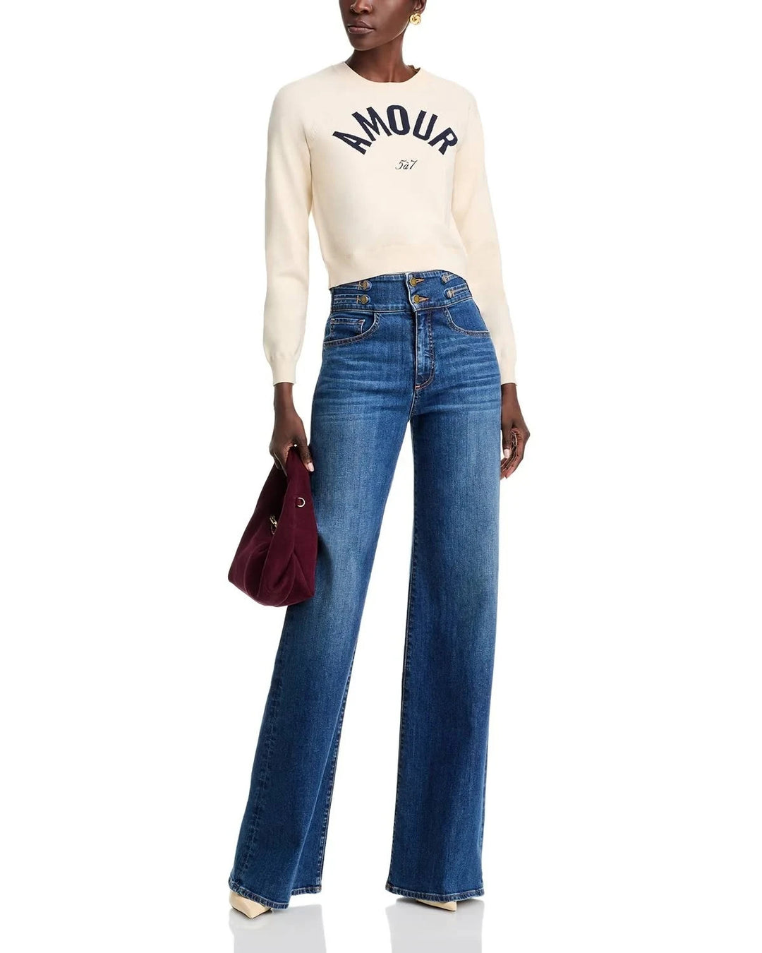 Cinq à Sept Amour Raglan Sleeve Sweater MSRP $325