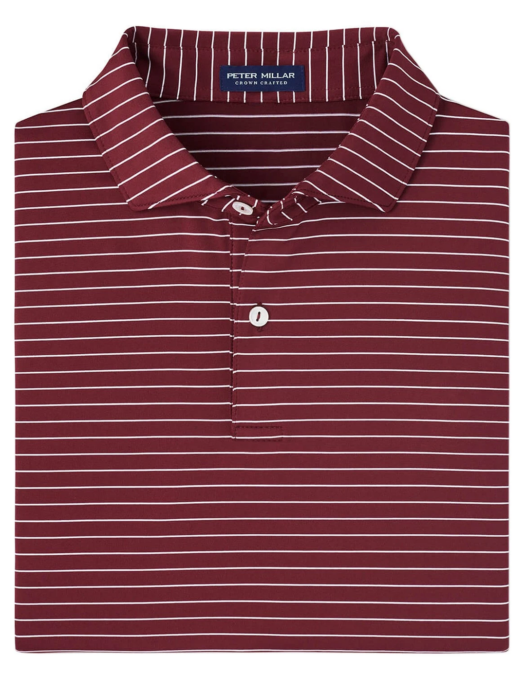 Peter Millar Duet Performance Jersey Stripe Polo Shirt MSRP $105