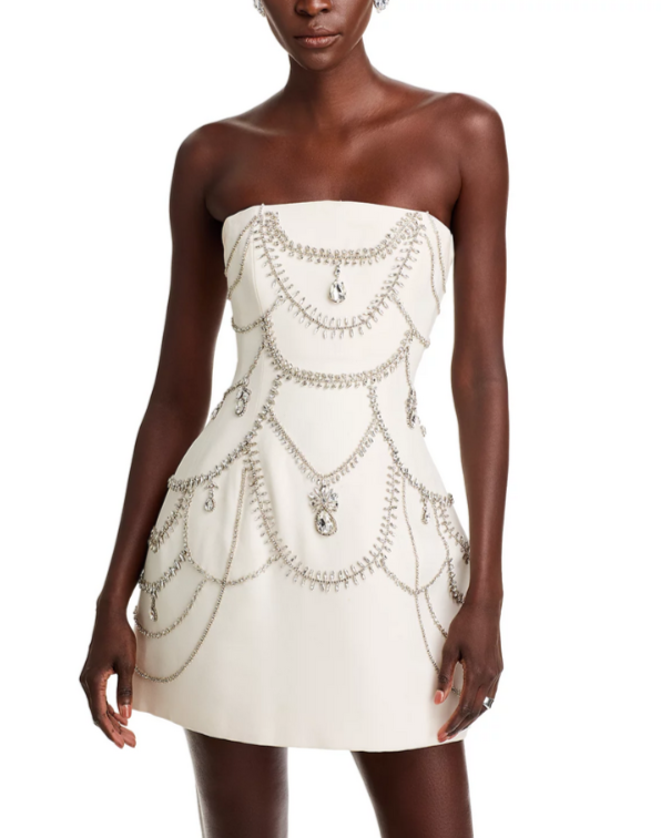 SIMKHAI Arta Bustier Mini Dress MSRP $745