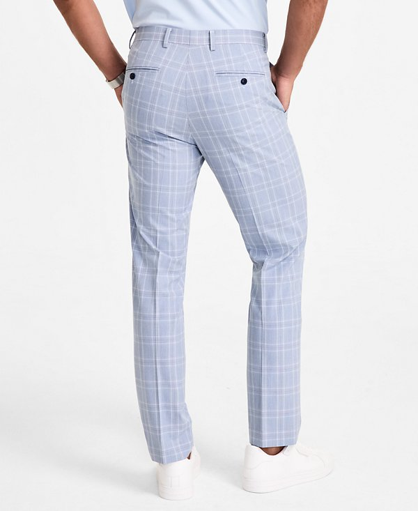 Alfani Men's Slim-Fit Plaid Suit Pants MSRP $135
