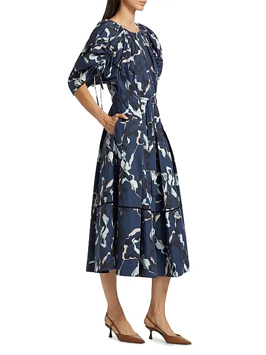 3.1 Phillip Lim Puff Sleeve Belted Dress MSRP $695