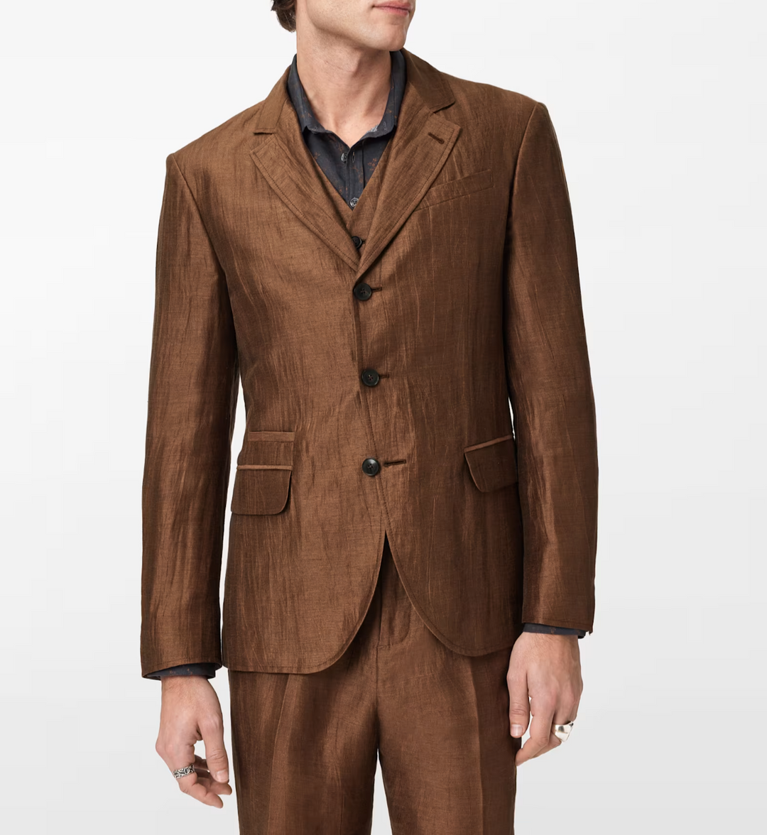 John Varvatos Rind Linen Blend Jacket MSRP $1298