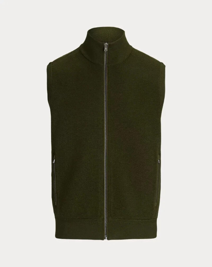 Polo Ralph Lauren Wool Full Zip Vest MSRP $398