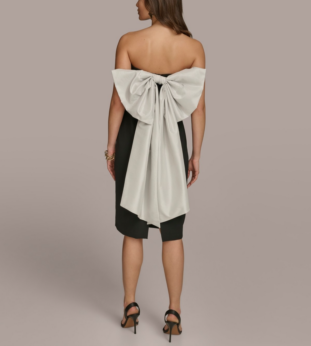 Donna Karan New York Women's Bow-Back Strapless Dress MSRP $249