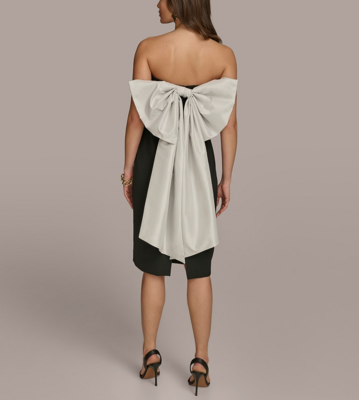 Donna Karan New York Women's Bow-Back Strapless Dress MSRP $249