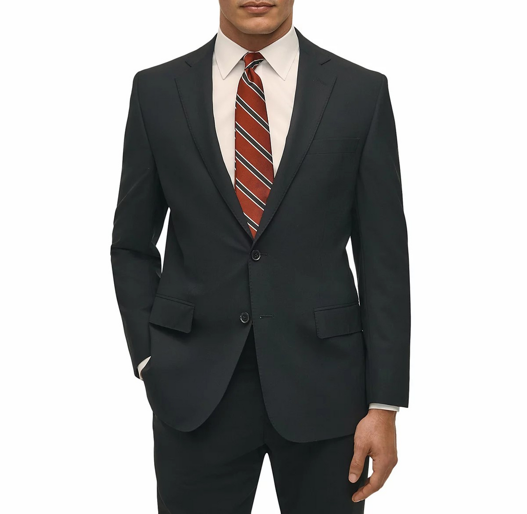 B By Brooks Brothers Men's Classic-Fit Stretch Wool Blend Suit Jacket MSRP $450