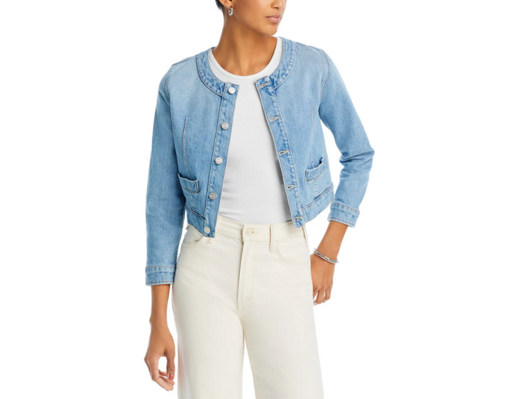 MOTHER The Picky Cropped Denim Jacket MSRP $425