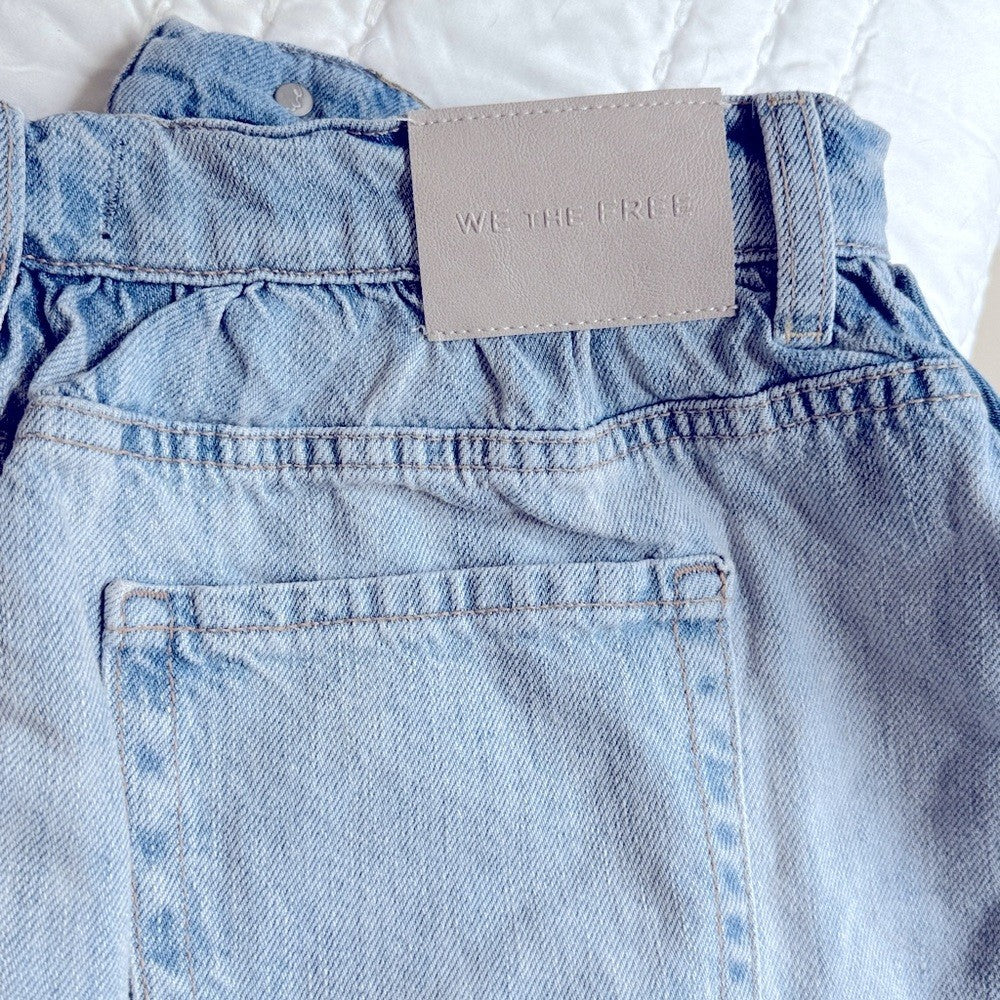 FREE PEOPLE We The Free‎ Demi Denim Skort Size 25 MSRP $98