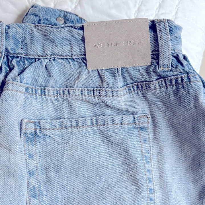 FREE PEOPLE We The Free‎ Demi Denim Skort Size 25 MSRP $98