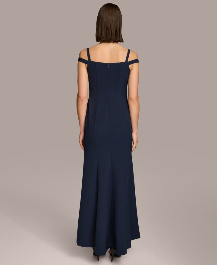 Donna Karan Women's Sweetheart-Neck Cold-Shoulder Gown MSRP $259