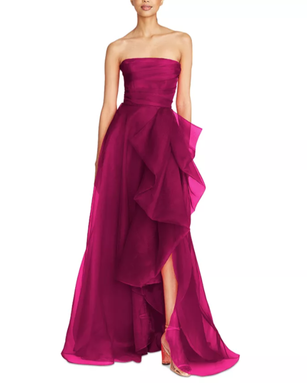 Theia Teresa Draped Gown MSRP $795