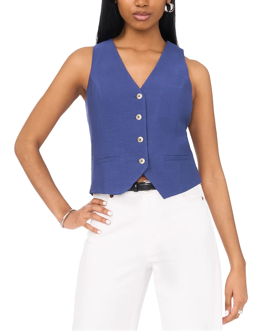 1.STATE Button Front Micro Vest MSRP $69