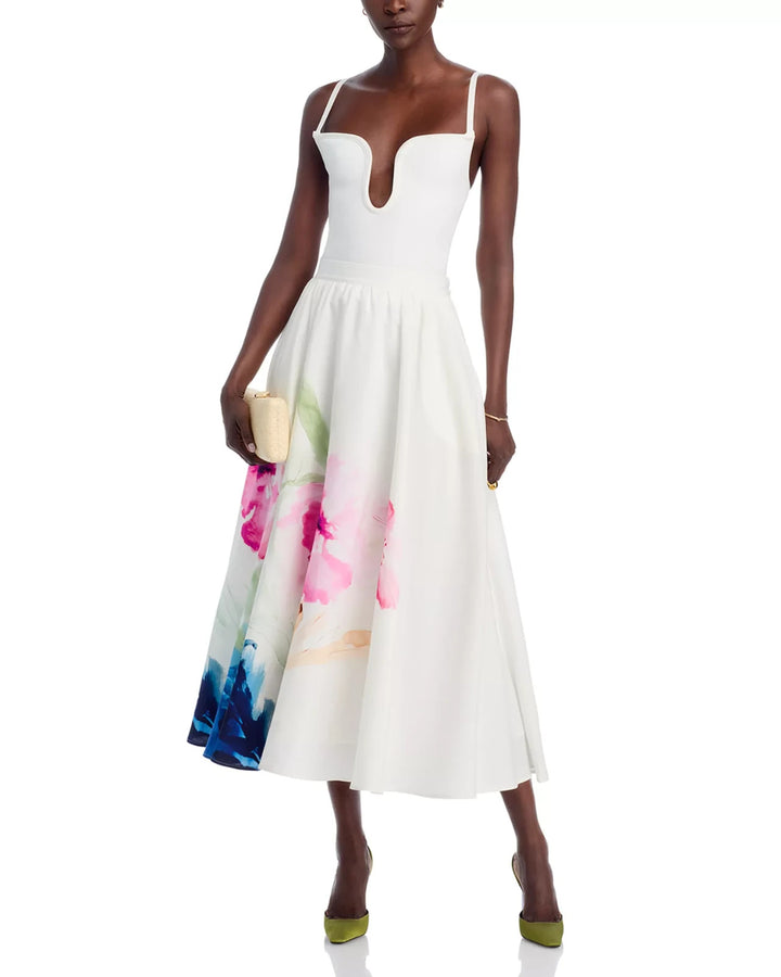 Elie Tahari The Layla Floral Skirt MSRP $395