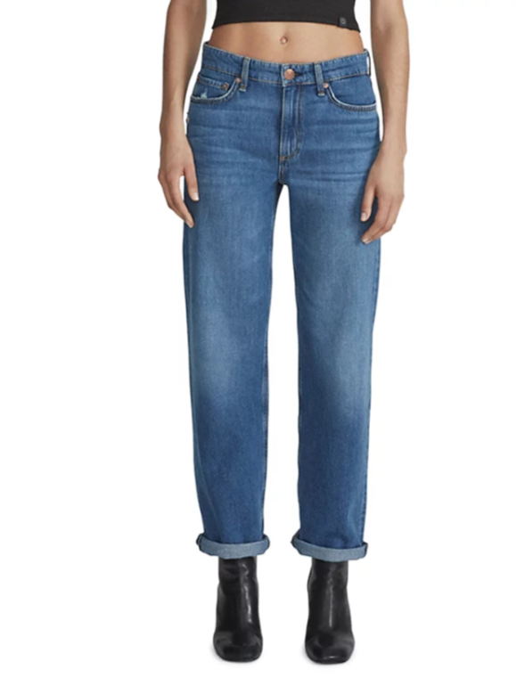 rag & bone Dre Mid Rise Baggy Boyfriend Jeans MSRP $225