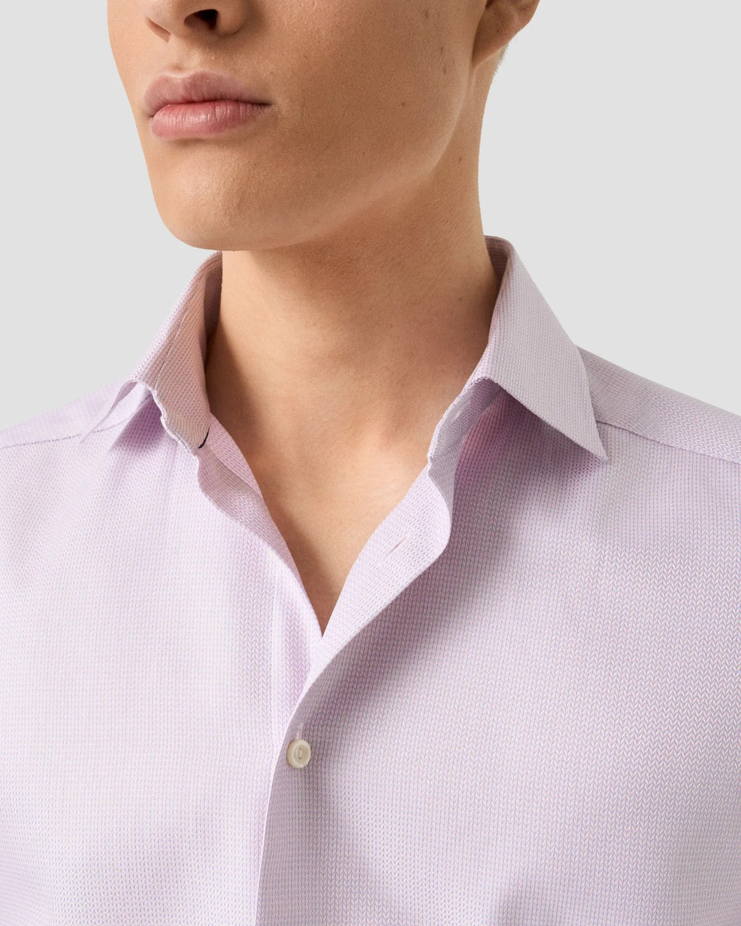 Eton Men's Signature Herringbone Dobby Contemporary-Fit Dress Shirt MSRP $270