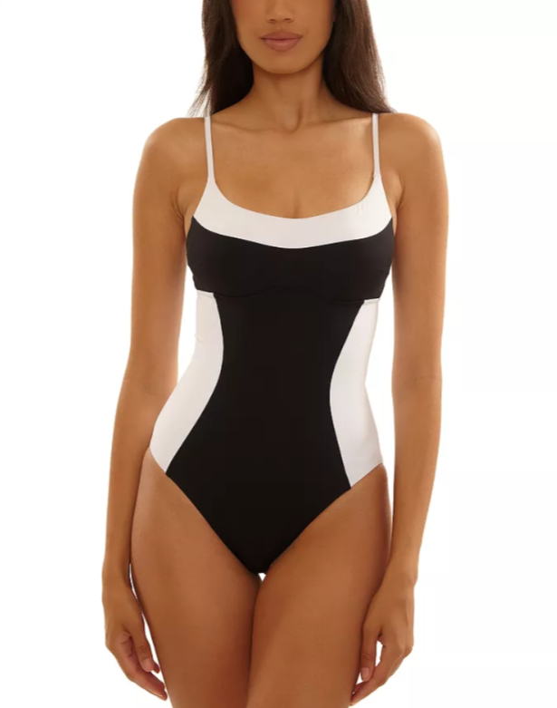 BECCA Sport Mode Elisabeth Corset Inspired One Piece Swimsuit MSRP $148