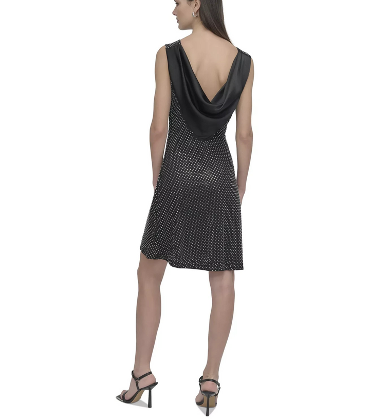 DKNY Petite Sleeveless Cowl-Back Dress MSRP $169