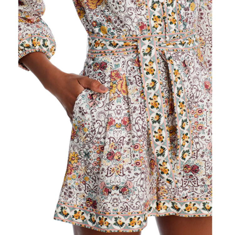 PAIGE Puglia Belted Romper MSRP $279