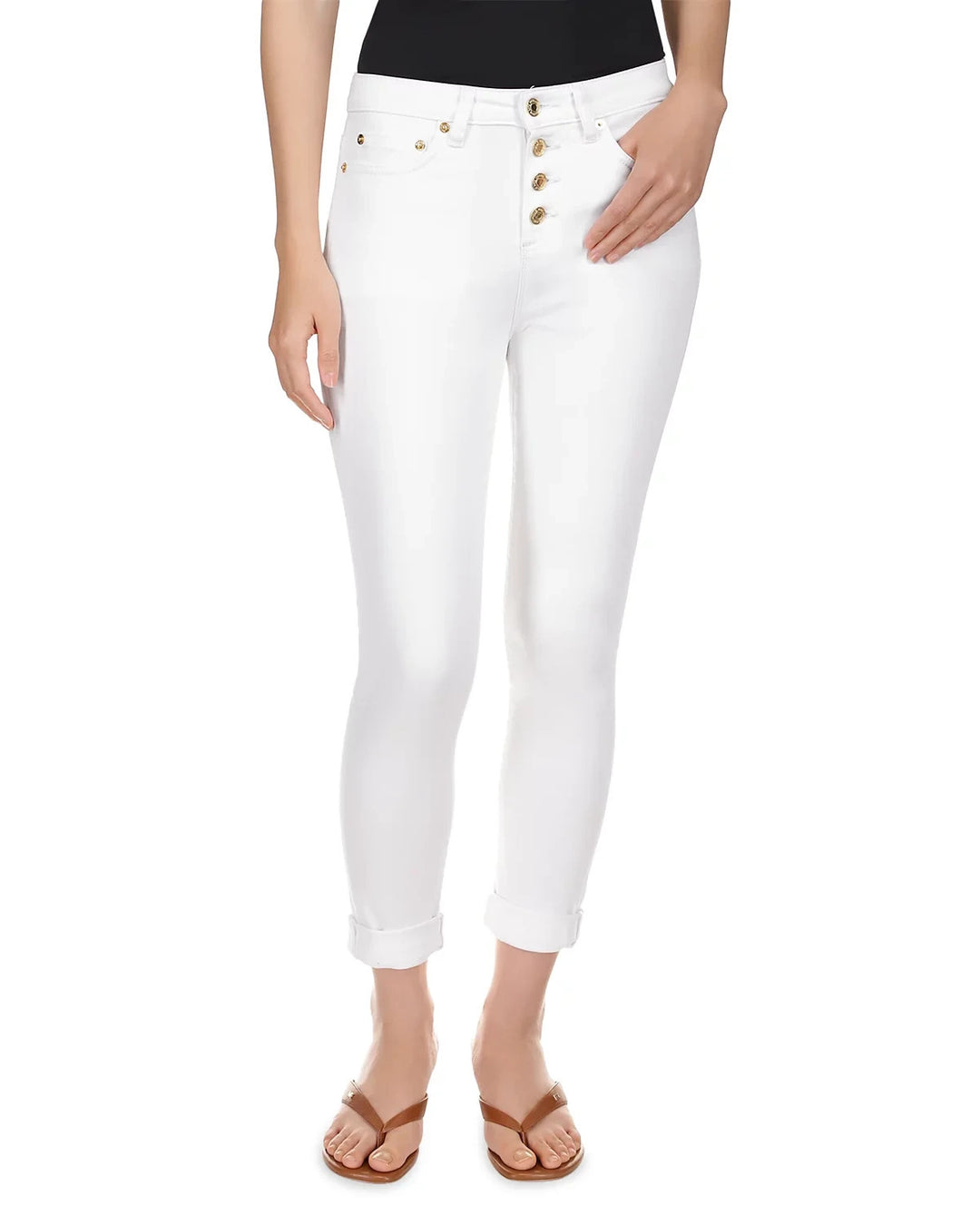 MICHAEL Michael Kors Skinny Roll Hem Jeans MSRP $110