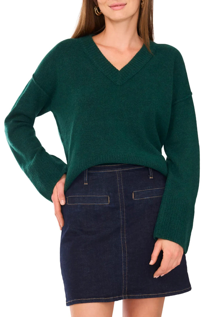 Vince Camuto  High-Low V-Neck Sweater MSRP $79