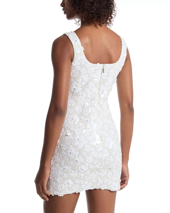 MICHAEL Michael Kors Floral Sequin Tank Mini Dress MSRP $398