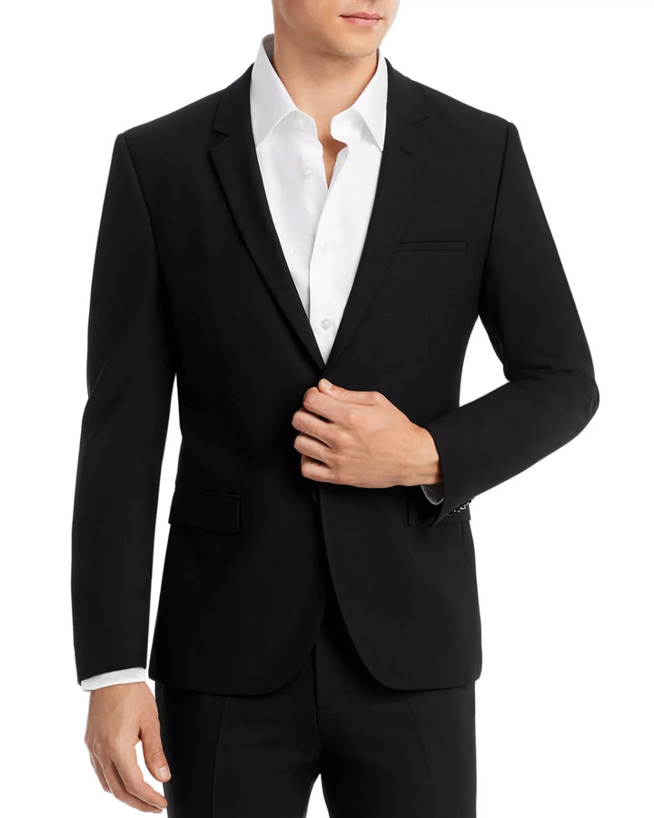 Hugo Arti Super Black Extra Slim Fit Suit Jacket MSRP $575