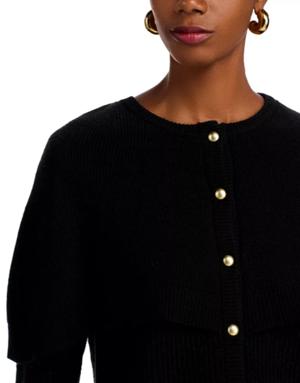 WAYF Penny Capelet Cardigan Sweater MSRP $98