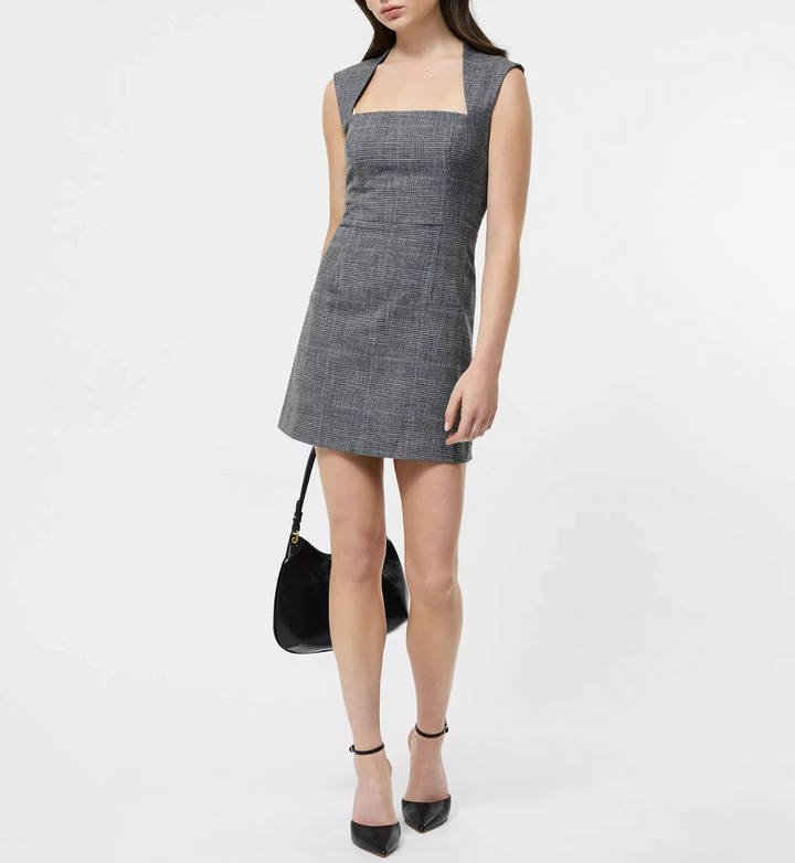 French Connection Women's Plaid Mini Dress MSRP $148