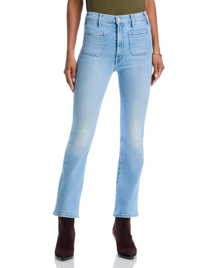 MOTHER Hustler Patch Pocket High Rise Ankle Jeans MSRP $268