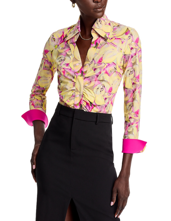 Chiara Boni La Petite Robe Shohreh Print Shirt MSRP $330