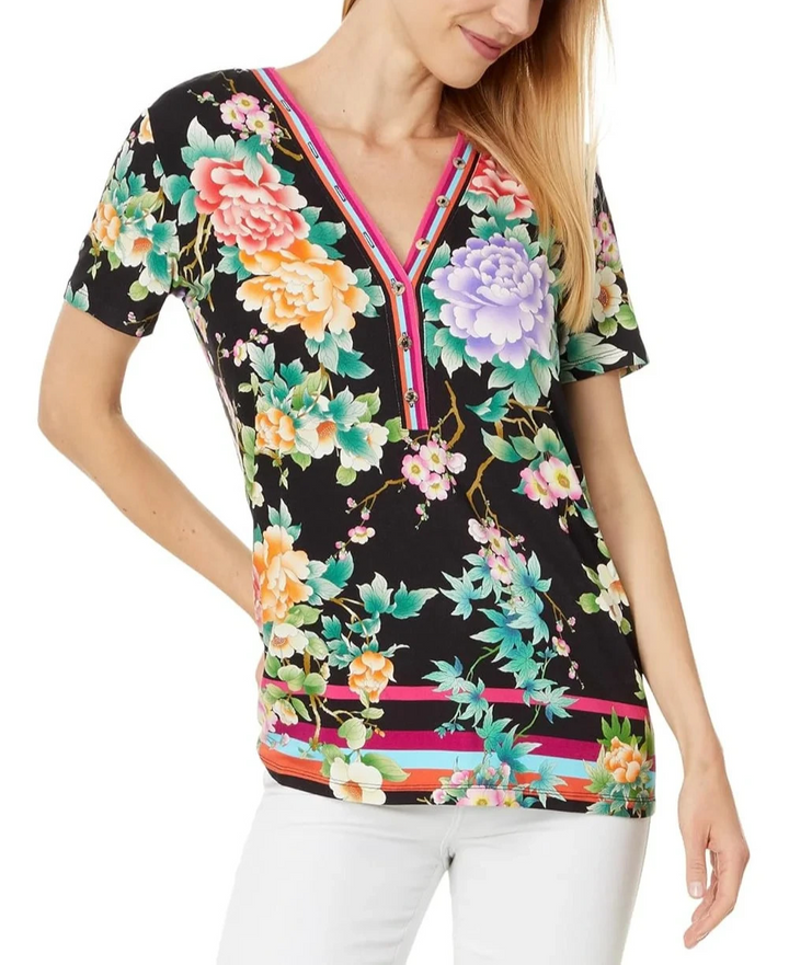 Johnny Was The Janie T-Shirt MSRP $135