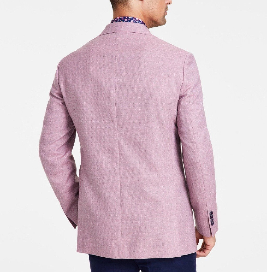 Tallia Men's Slim-Fit Lilac Weave Wool-Blend Sport Coat - Lilac MSRP $295
