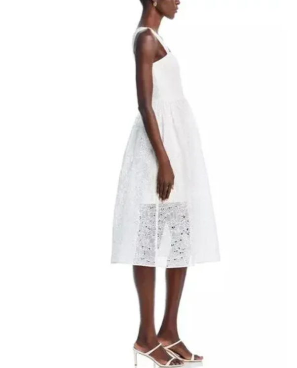 FRENCH CONNECTION Sleeveless Lace Midi Dress MSRP $198