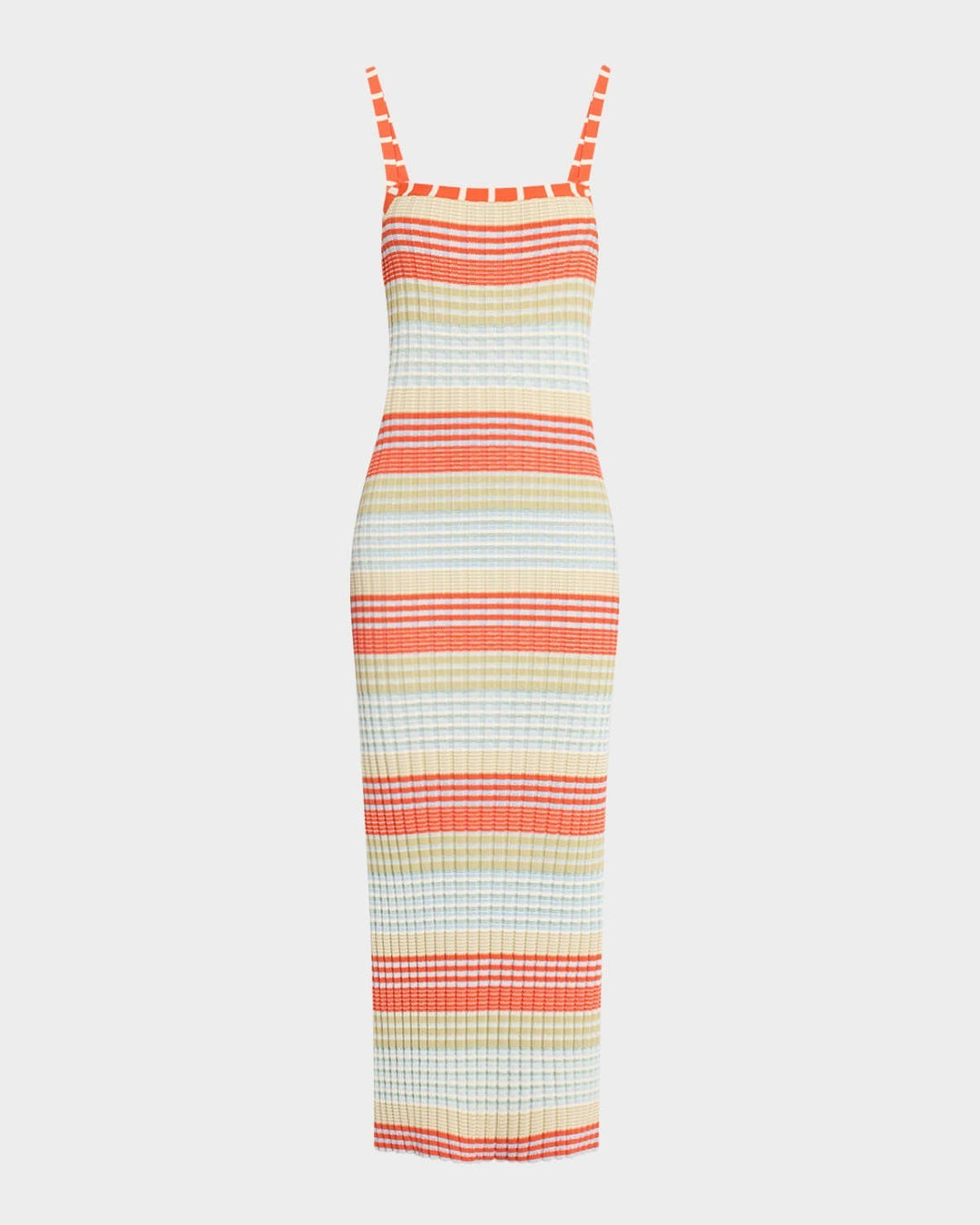 Ramy Brook Cheval Striped Square Neck Dress MSRP $465