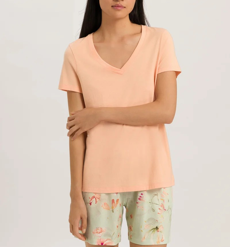 Hanro Sleep & Lounge Short-Sleeve Shirt MSRP $95