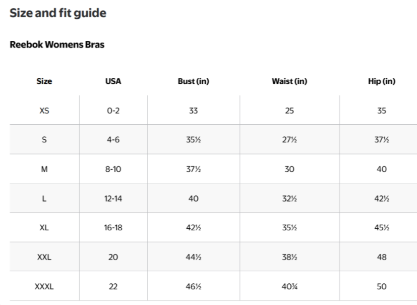 Reebok Workout Ready Tri Back Medium Impact Sports Bra MSRP $35