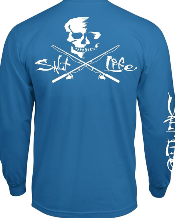 Salt Life Skull & Poles Long-Sleeve T-Shirt 