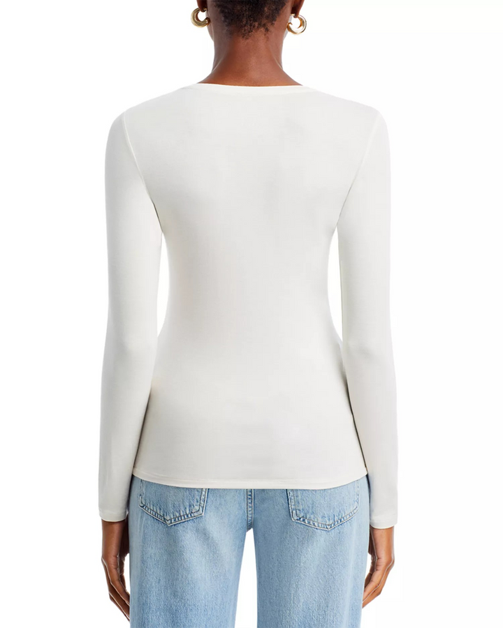 Majestic Filatures Crewneck Long Sleeve Tee MSRP $128